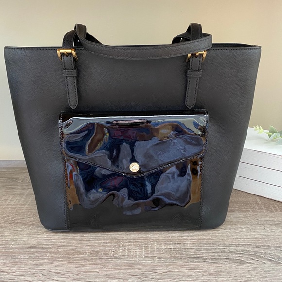 New Michael Kors LG Jet Set Pocket Tote - Picture 3 of 11